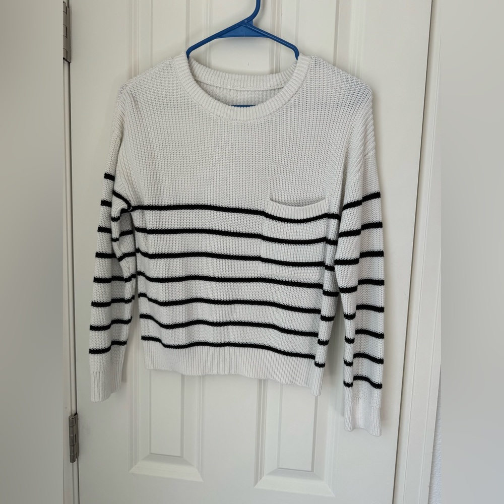 Striped knit sweater